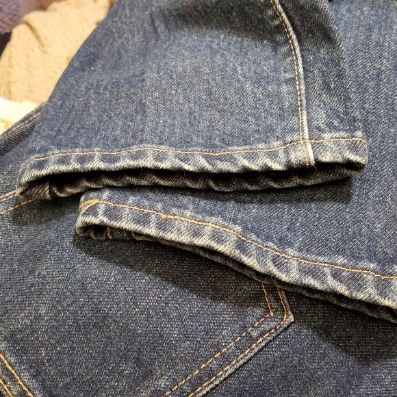 Vintage Essentials Sport Exposed Button Fly High Rise Mom Curvy jeans USA sze 30 - Picture 8 of 8